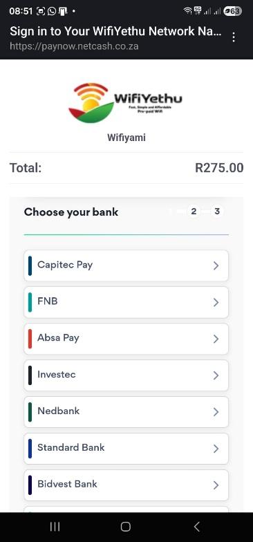OZOW bank list for instant EFT